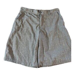 OP Ocean Pacific Gray Stripe Shorts OPFLEX 4-WAY Stretch Size 30 #3212